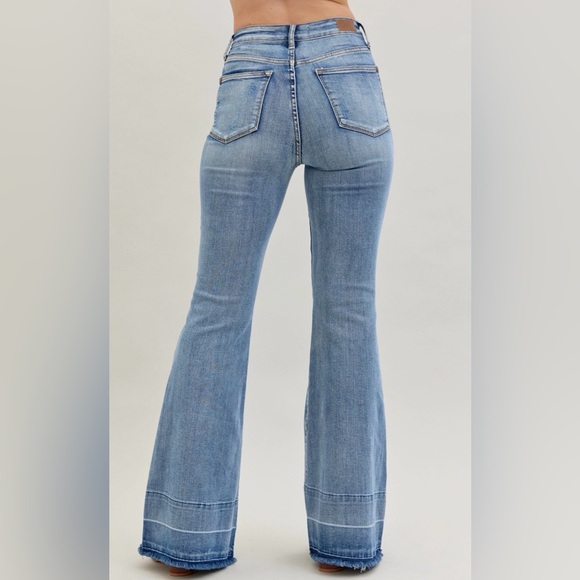 Judy Blue High Waisted “Tummy Control " w/ Release Hem Flare Sizes 11-13-15 NWT - Picture 5 of 10